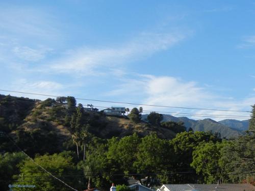 Here is the "famous" BigM mountain that is at the apparent heart of all the UFO & resulting military activity in Monrovia, CA.

(c)2020MarianRudnyk 